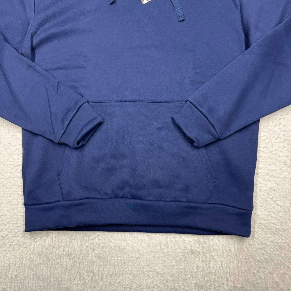 NWT Adidas Fleece Hoodie Hooded Sweater Blue Men's Size Medium